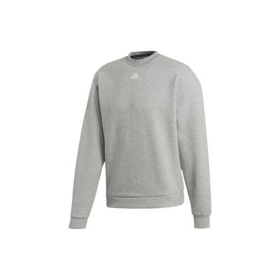 Rundhals-Pullover mit Logo und Streifen Sweatshirt Herren Sweatshirt Medium-Heather-Grey EB5279