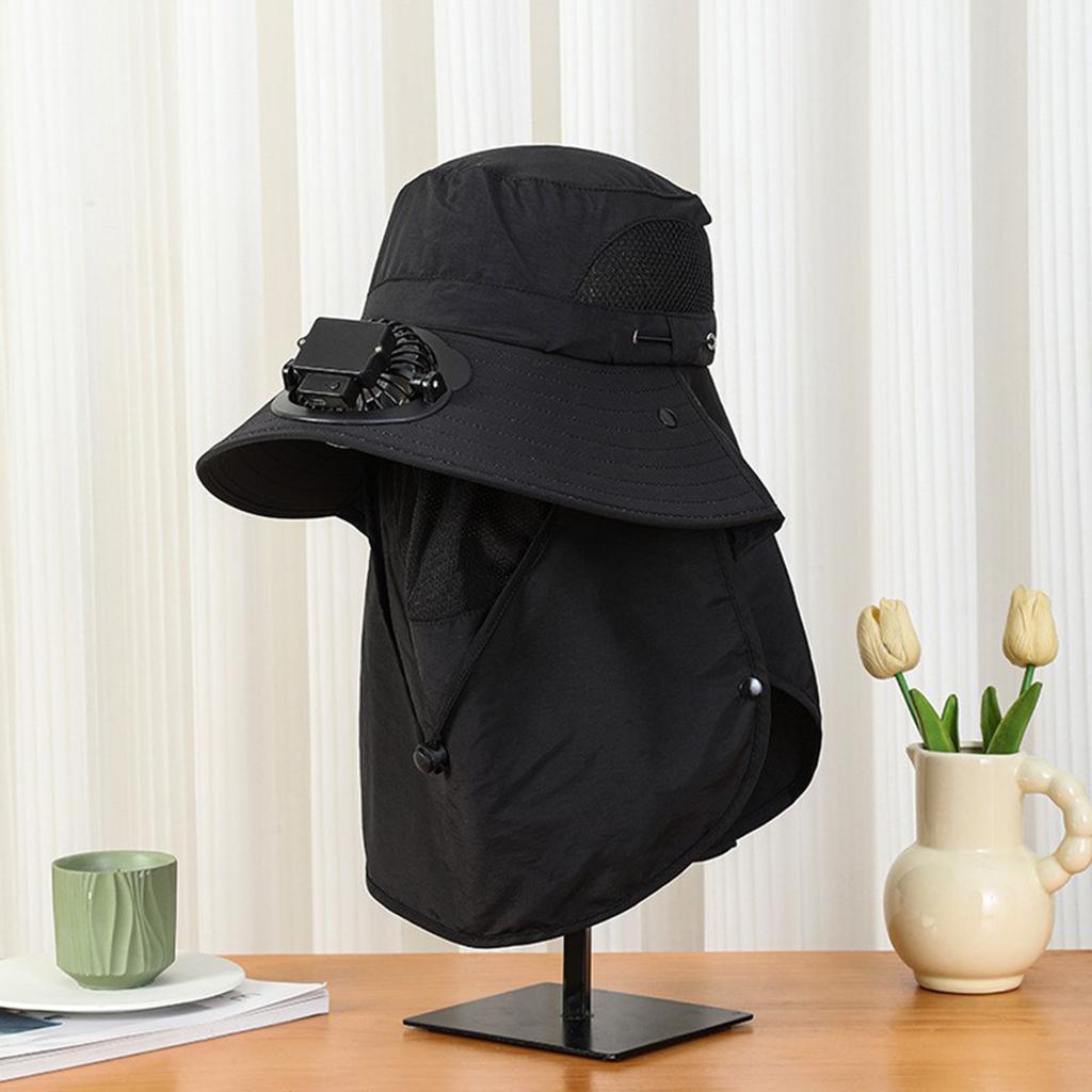Summer Hat With Fan, USB Charging Cap, Male Adult Outdoor Sunshade Cap, Rural Work Eaves Cap