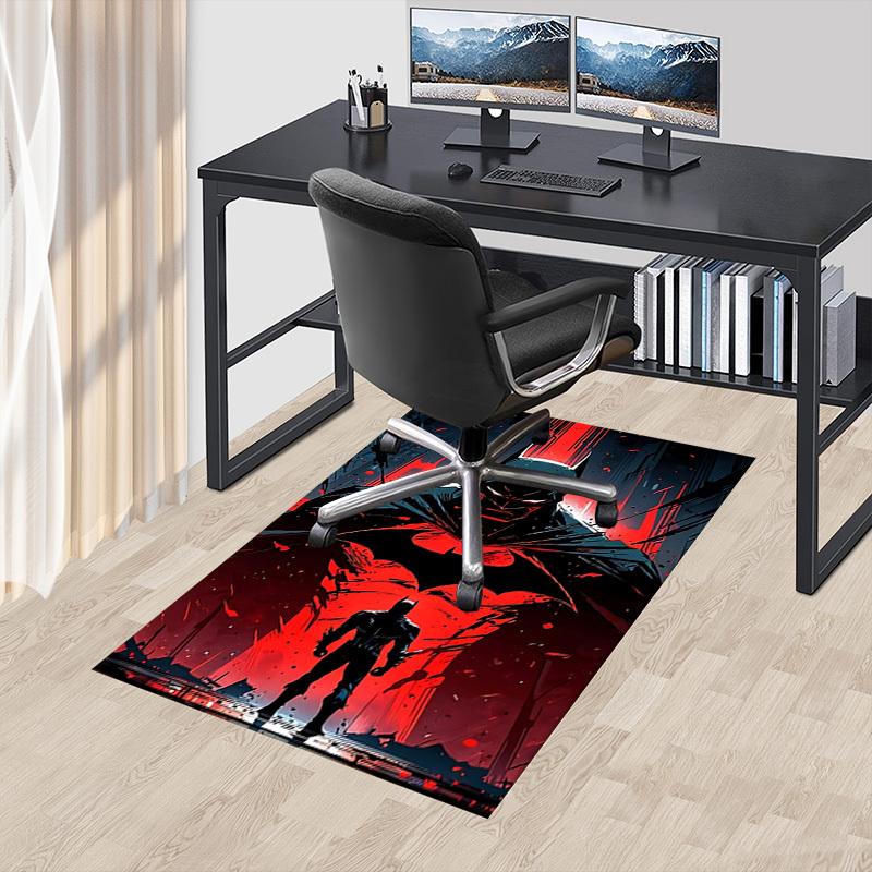 1pc Batman Red Carpet, for Home & Office Decor, Desk Chair Carpet, Festive Gift,Conference Room CarpetL1243