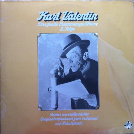 Виниловая пластинка KARL VALENTIN Das Groe ErinnerungsAlbum 2. Folg TS317012 Telefunken Германия Звуковые эффекты Природа Использованный