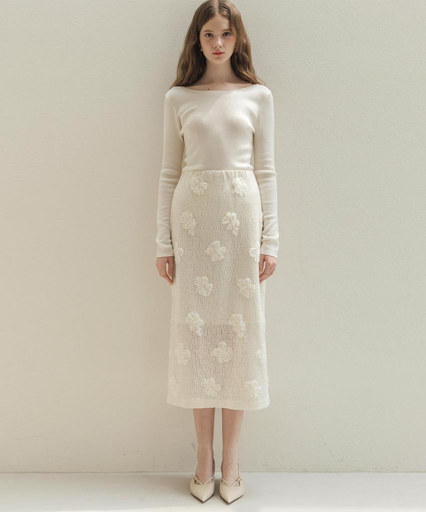 LAUTREDE MIN Fleur Knit Skirt