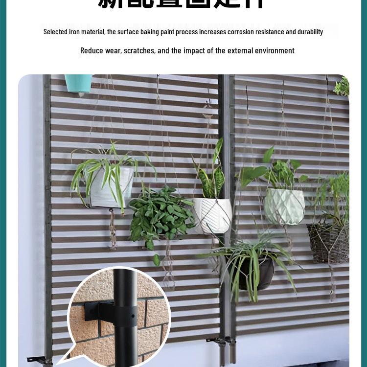 Outdoor Garden Courtyard Picket Fence & Climbing Frame