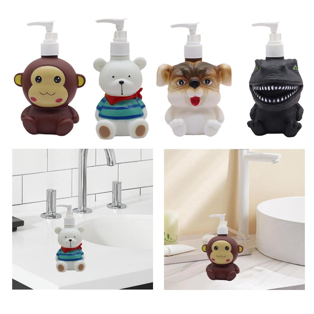 Soap Bottle Cute Container Soap Dispenser for Bathrooms Kitchen Countertops