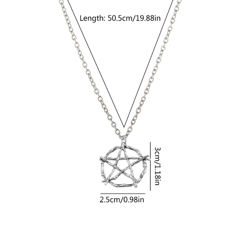 Necklace Daily Outfits Gothic Star Necklace Witchcraft Amulet Choker Necklace