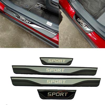 For Honda HRV H-RV Car Door Sill Threshold Trim Cover Protector Auto Scuff Plate Pedal Accessories Stickers