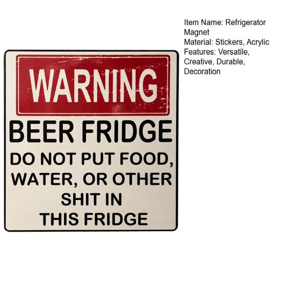 Kühlschrankmagnet, kreativer Vintage-Kühlschrankmagnet mit Bier-Motiv, Schild für Zuhause, Küche, Bar, Dekoration