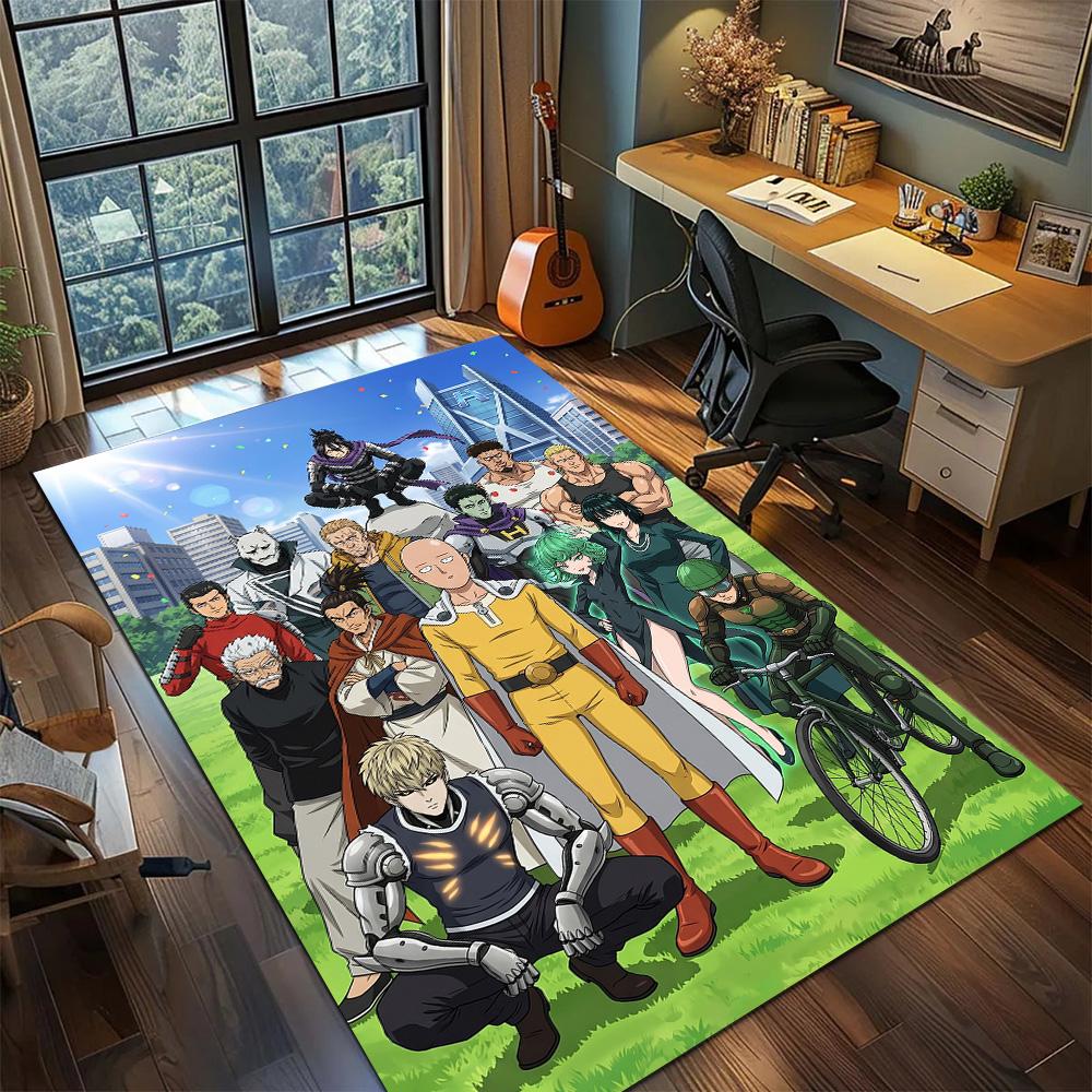 One Punch Man  Carpet Floor Mat Large Area Non Slip Washable Gamer Bedroom Home Room Decor YUN6512