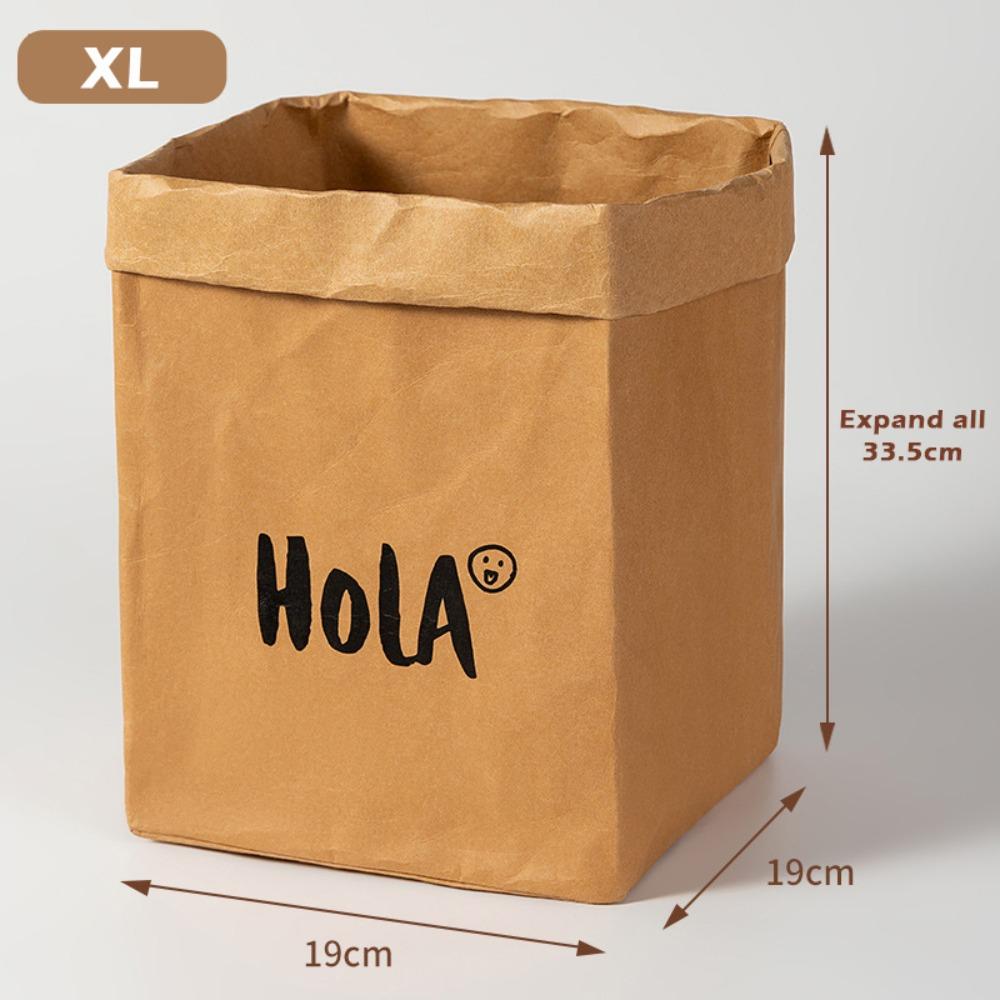 Large Capacity Packaging Bag Waterproof Takeaway Bag Kraft Paper Bag  Refrigerator Kitchen