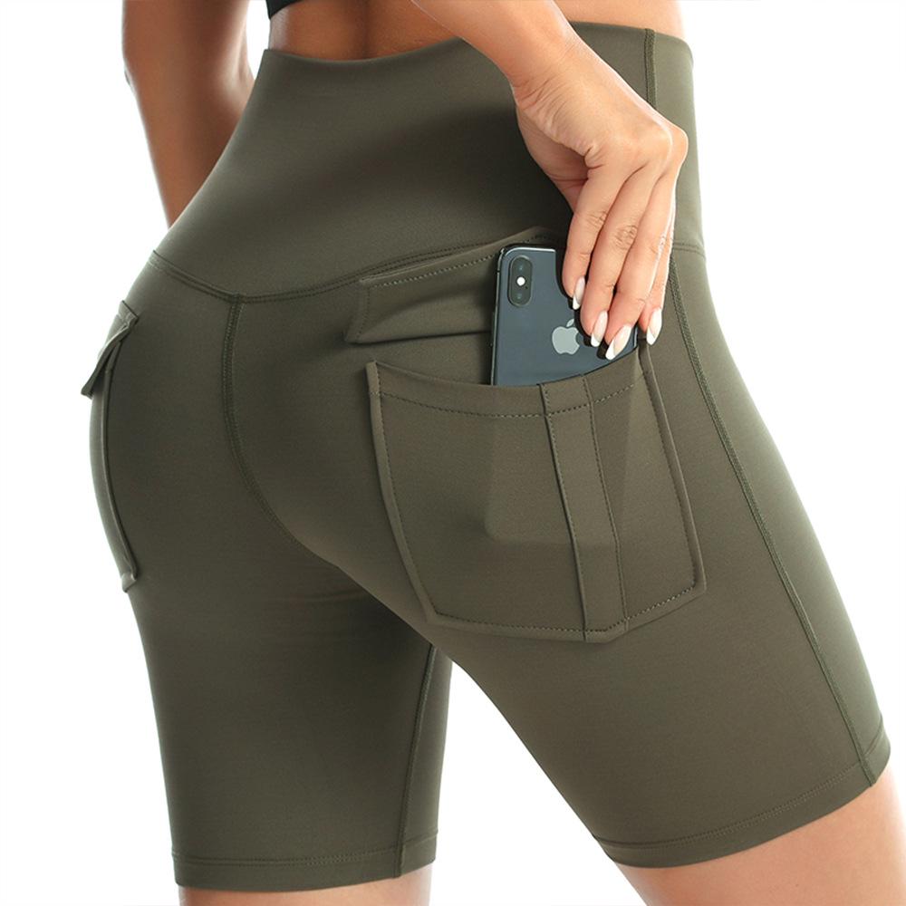 Women's Quick-Dry Cross-Border Yoga Shorts for Summer: Anti-Exposure Fitness & Marathon Running Pants