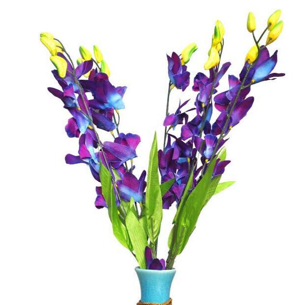

@ Artificial Orchid Flower Bunch 5 Stems 45cmfor Home MJ-829-60%OFF