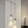 Lamp Diamond Crystal Pendant Light, Mini Ceiling Hanging Light In Gold Finish Prism Crystal Color Changing Led Hanging Light F