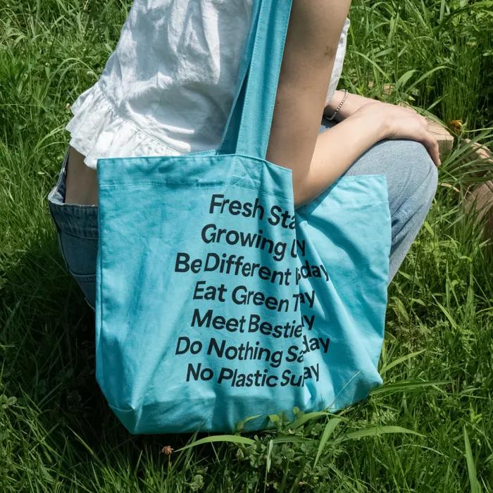 No Plastic Sunday Big Bag (LIGHT BLUE)