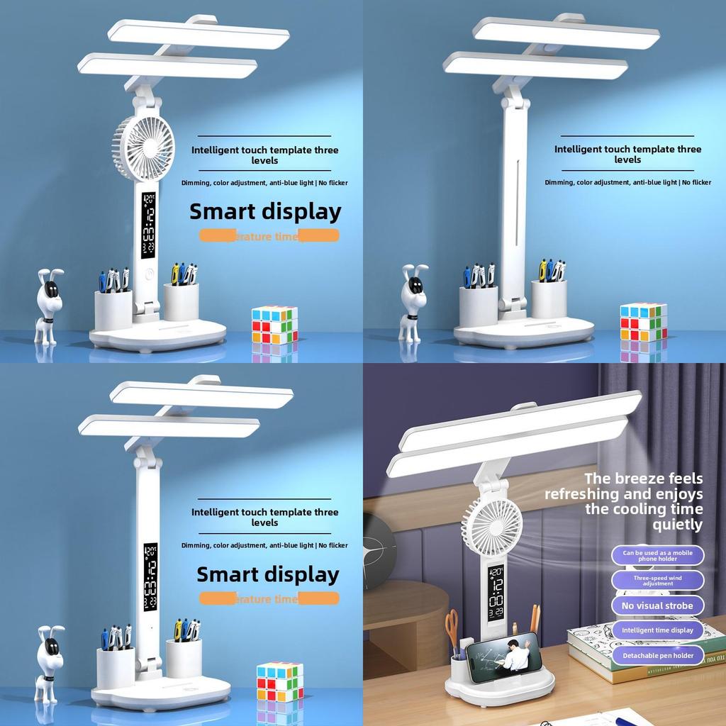 Student Led Desk Light With Touch Control And Night Light Function For Home Use