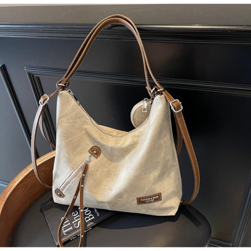 Casual backpack large capacity new spring and summer shoulder bag popular commuter retro tote bag