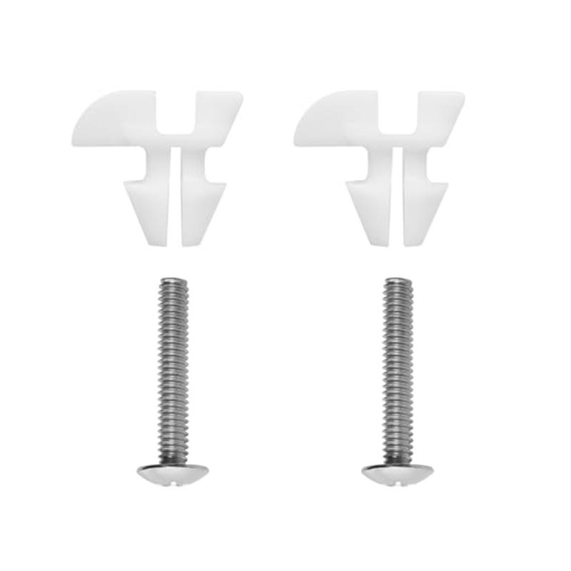 

2Pcs Toilet Seat Screws & Bolts Fasteners Quick Replacement Toilet Seat Screws Mounting Hardware Easy to Install 1 белый