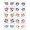 Pumpkin Ghost Skull Halloween Face Tattoo Cartoon Halloween Bat Face Stickers  Enhance Atmosphere
