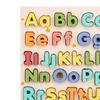 Children Wooden Abc Puzzle Montessori Education Toy Preschool Game Upper Case and Lower Letters