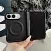 Anti Fingerprint Business Case Magnetic for IPhone 18, Faux Leather Phone Cover with Hinge Protective Protection, Full Body Shockproof 18 Fold