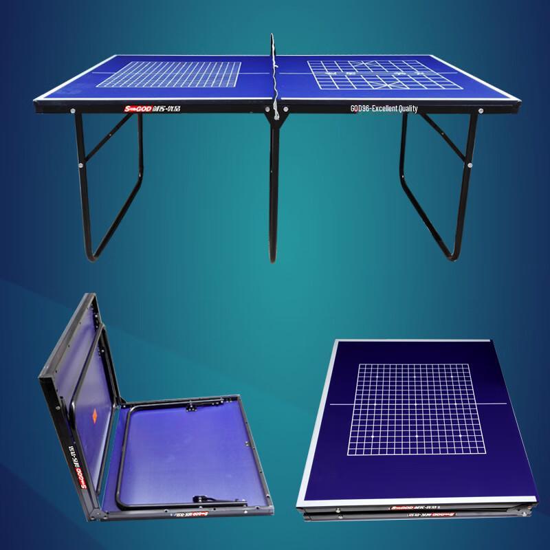 Foldable Kids Ping Pong Table with Chessboard
