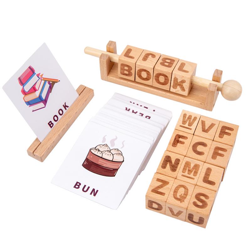 Wooden Alphabet & Math Puzzle Game for Early Childhood Education