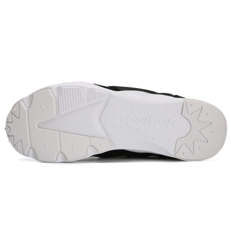 Reebok Furylite Knit Round Toe Lace-Up Slip-Resistant Durable Low-Top Casual Shoes Unisex Sneaker Black CN0309