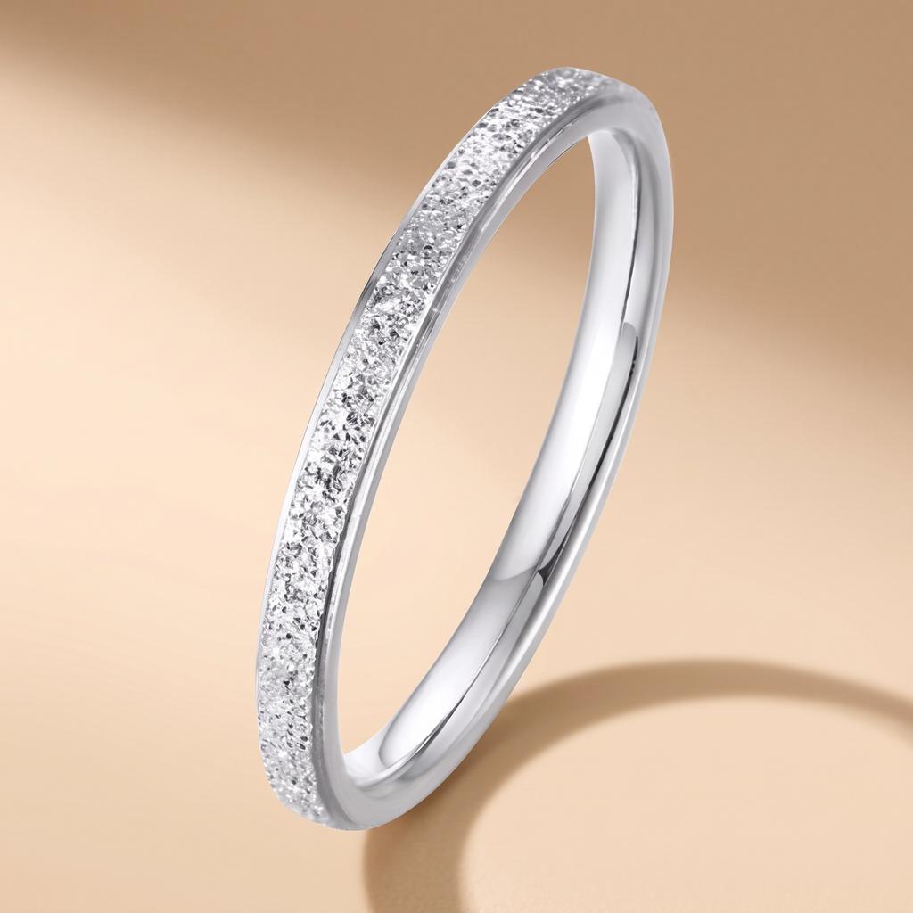 Titanium steel ring, niche and high-end, light luxury, non-fading, cross-border Instagram-style Foever Love
