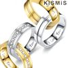 8mm CZ Crystal Couple Rings 316L Stainless Steel Wedding Bands Comfort Fit Promise Rings for Him Her Engagement Jewelry Gift