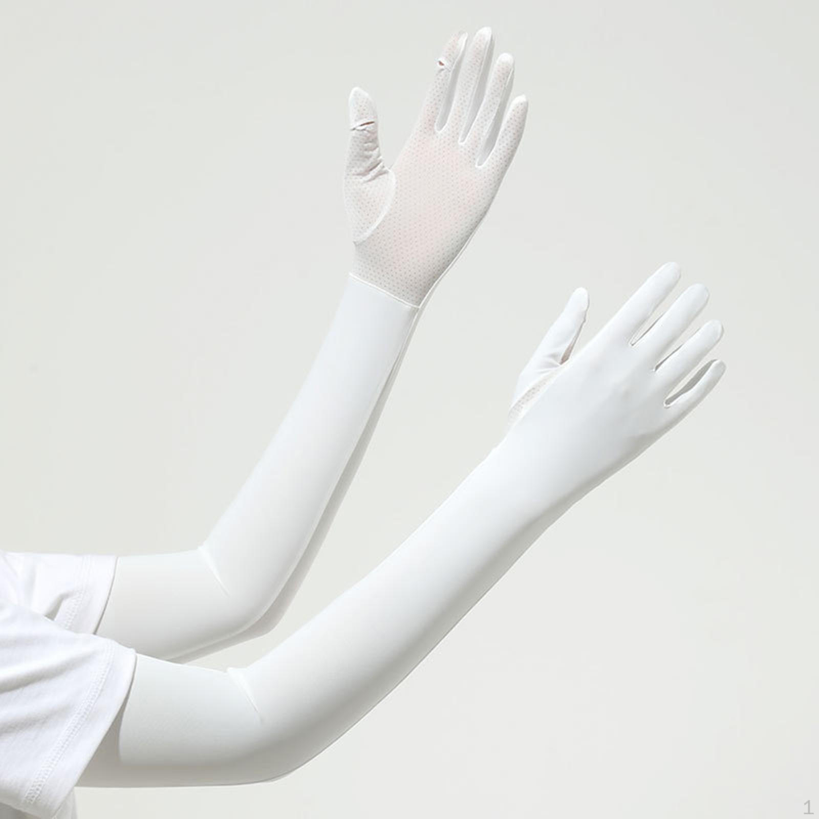 

Солнцезащитные рукава, нарукавники, перчатки для вождения, охлаждение для белый