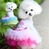 Soft Sweet Dog Skirt Cartoon Pet Skirt Creative Pet  Princess Dress  Small Dogs