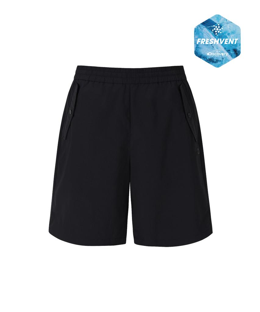 DISCOVERY EXPEDITION Women'S Freshvent Lightweight Woven Training A-Line Shorts (Black)