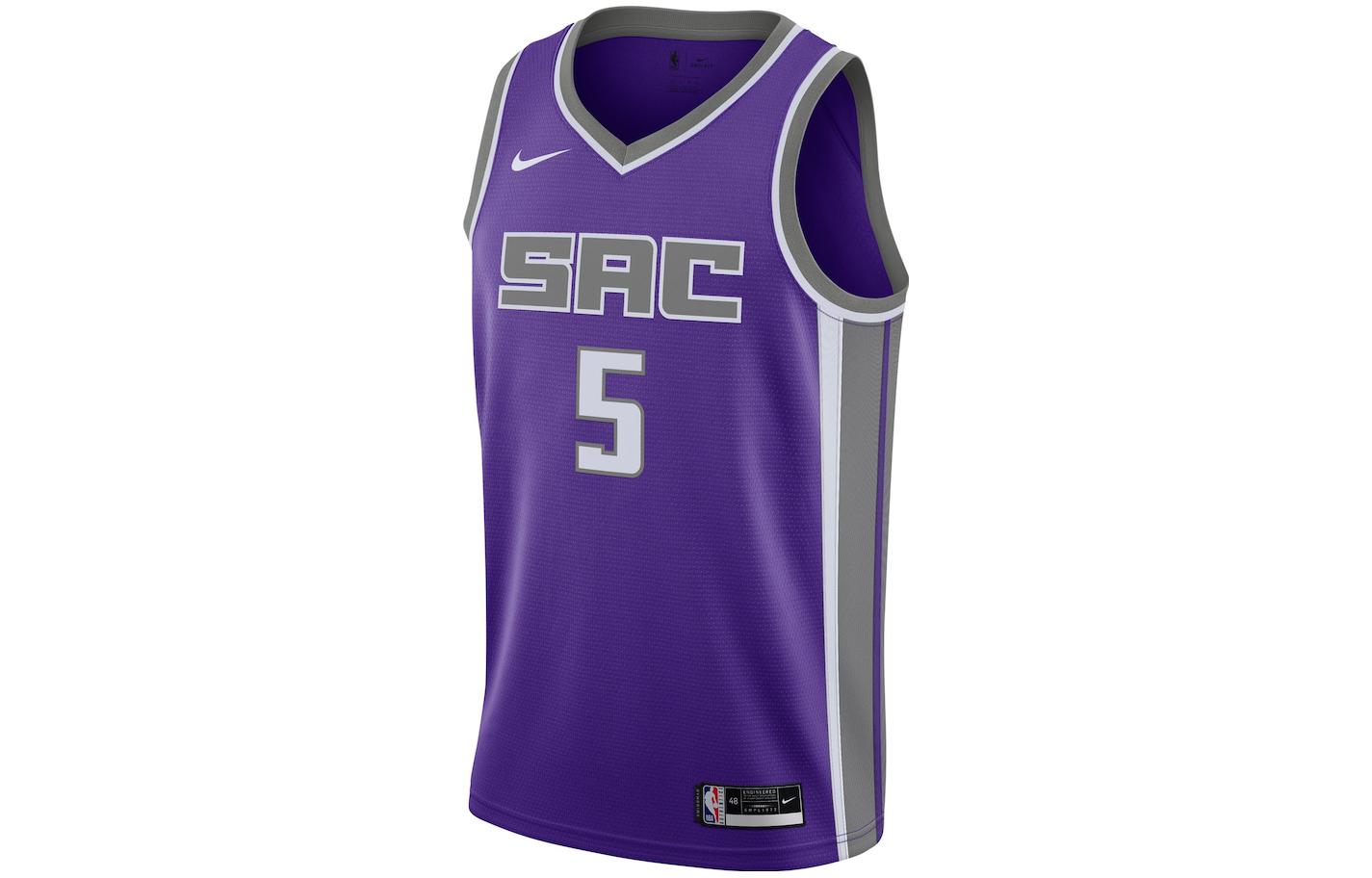 Баскетбольные майки Nike X NBA Мужские Фиолетовые Умеренные Спина-борцовка 3774163 L