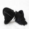 Warm Velvet Baby Boots with Soft Rubber Soles and Non-Slip Tassels