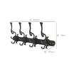 European Retro Style Cast Iron Clothing Hook Courtyard Entrance Coat Umbrella Metal Storage Rack Wall Mounted Wall Decoration