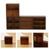 Dollhouses Furniture 1/12 Scale Wooden Display Cabinet Sideboard Model for Miniature Project Decoration and Collectors