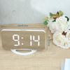 Digital Alarm Clocks LED Electronic Clock Desk/ Wall Clocks for Bedroom Living Room Office Large Display Mirror Surface Niditon