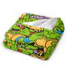 Comic Warm Soft Blankets T-Tmnts Character Decorative Plush Bedding Throws Funny Home Decor Flannel Bedspread Sofa Bed Cover