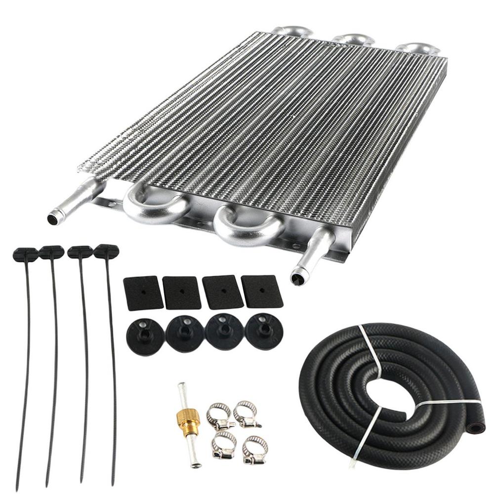 4/6/8 Rows Car Engine Oil Cooler Automotive Oil Condenser Ultra-Cool Tube Transmission Cooler Universal Transmission Radiator