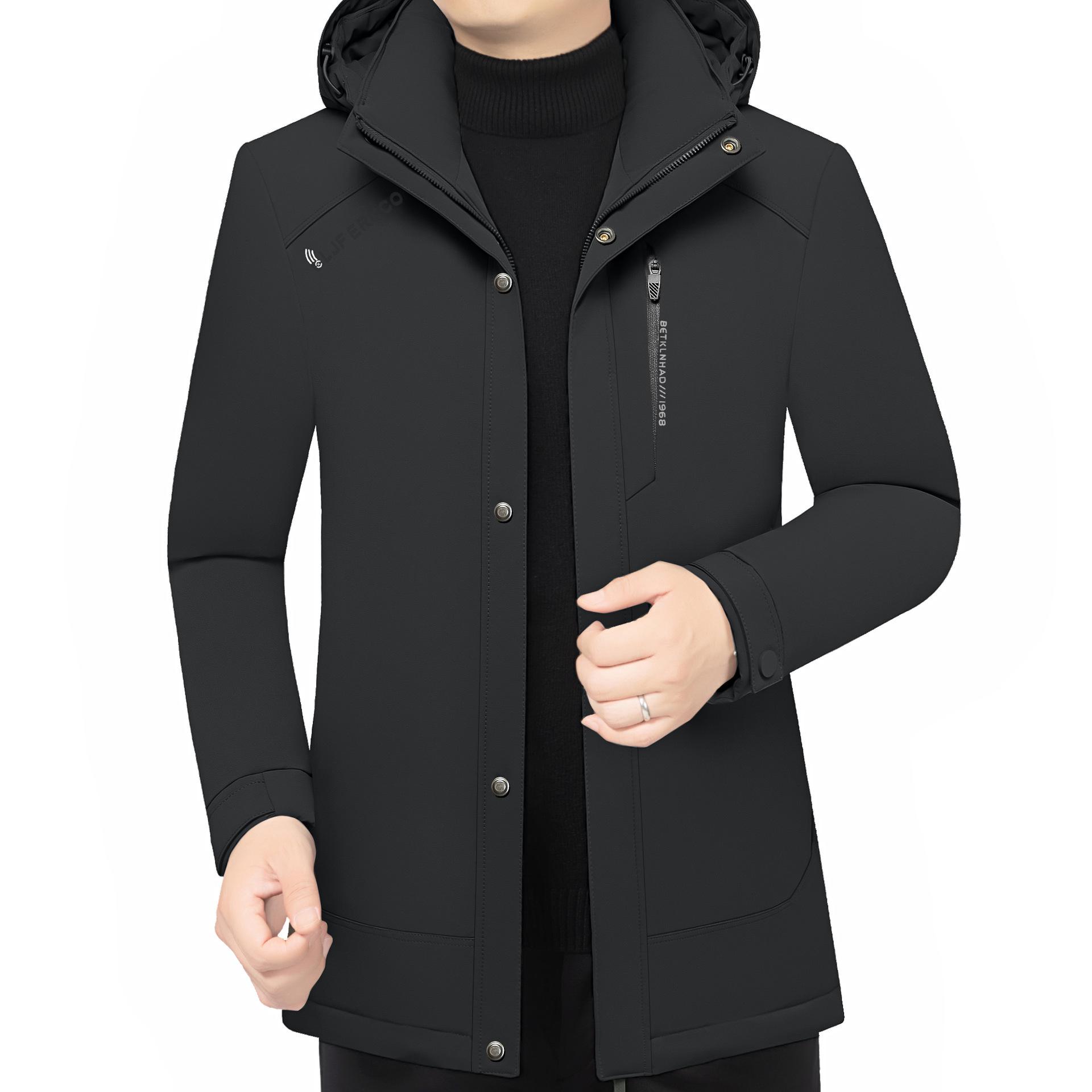

Men s Stylish Winter 2025 Goose Down Parka with Detachable Liner XXL (suitable for 77.5-87.5 kg)