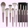 COSLIFESTORE-Makeup Brush Set 14 Pcs Premium Synthetic Foundation Powder Concealers Eye Shadows Blush Makeup Brushes with Black Case