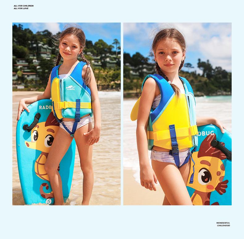 WellPath Kids' Inflatable Life Jacket & Swimsuit Combo