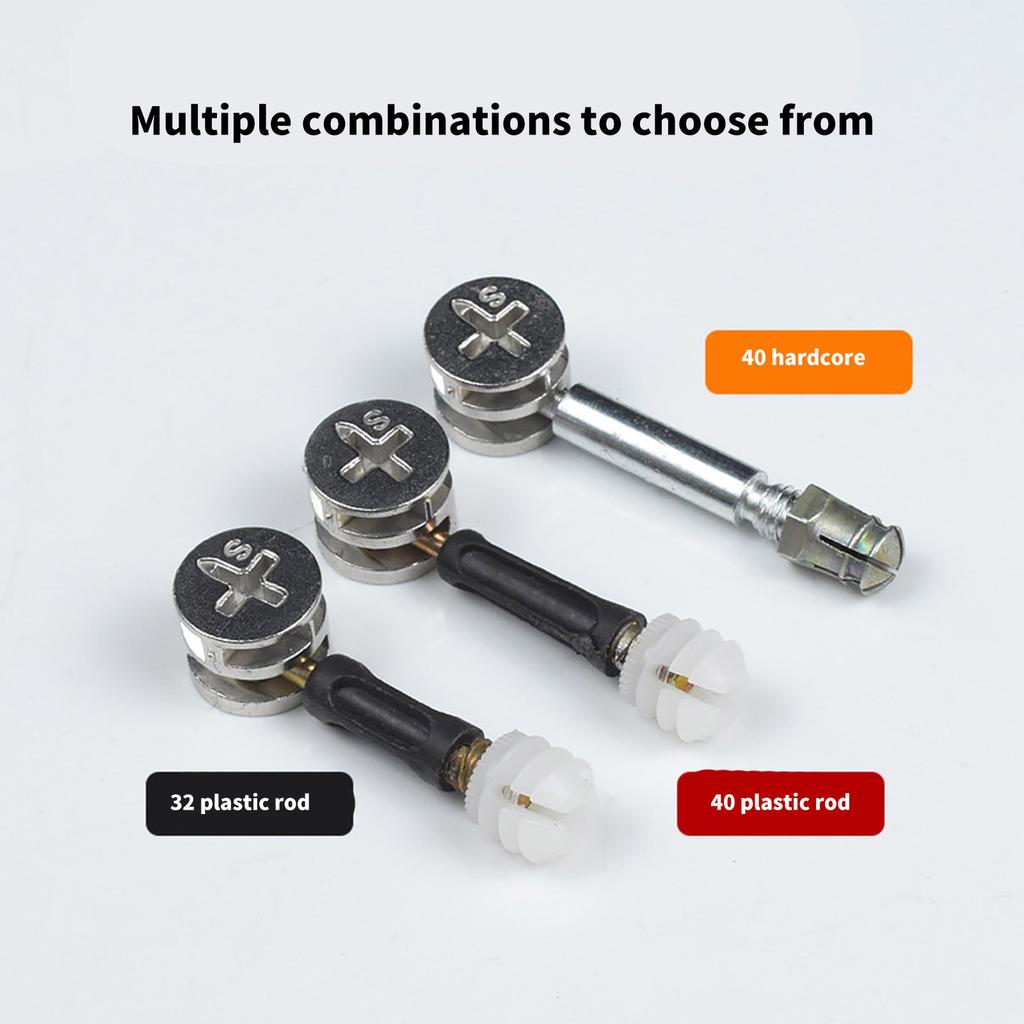 20Pcs Furniture Connector Cabinet Wheel Nut Connection Desk Link Fixer Eccentric Wheel Bolt Nut Fastening System