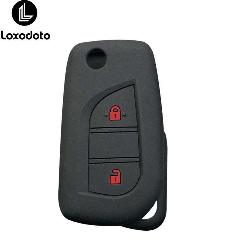 Husă siliconică pentru cheie auto cu telecomandă pentru Toyota Auris Corolla Reiz Yaris Aygo Rav4 2022 Scion Hilux pentru Peugeot 108 pentru Citroen C1