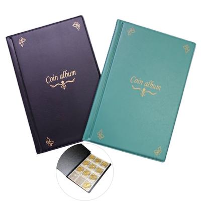 Libro de colección de monedas de PVC, 10 páginas, bolsillos para medallas, transparente, 150 sellos multiusos, organizador de monedas conmemorativas y de desafío
