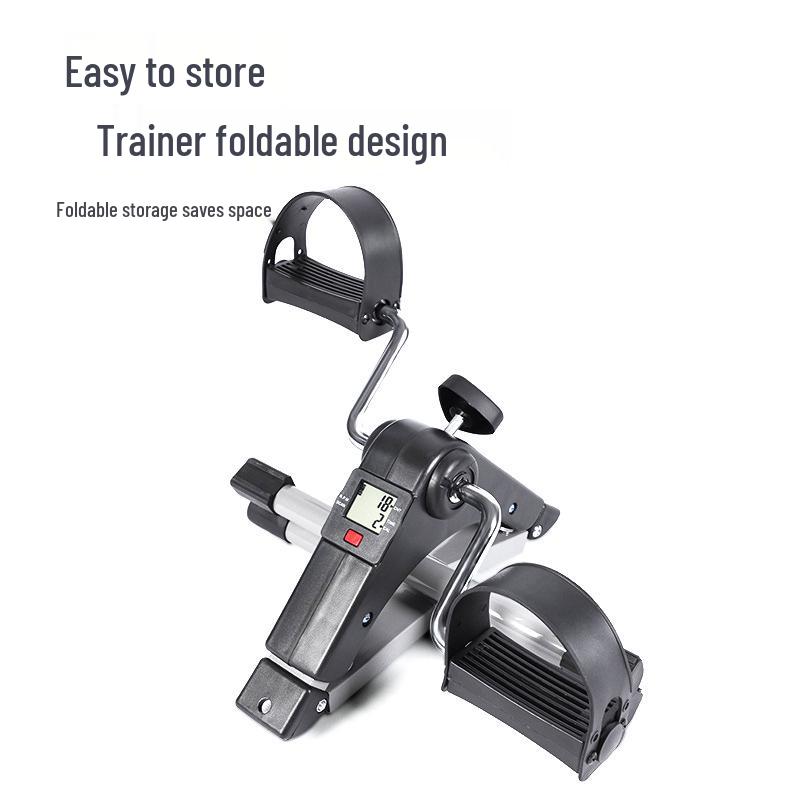 Bicicletă Mini de Exerciții Pliabilă: Antrenor cu pedale de interior pentru fitnessul și modelarea picioarelor