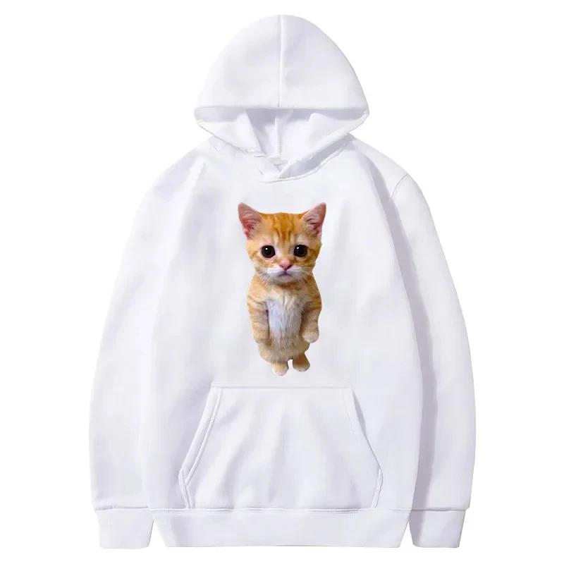 Autunm Funny Cat Printed Women Casual Multi-color Hoodies Women Men Harajuku Pullover Girl Boy Fashion Clothes Tops