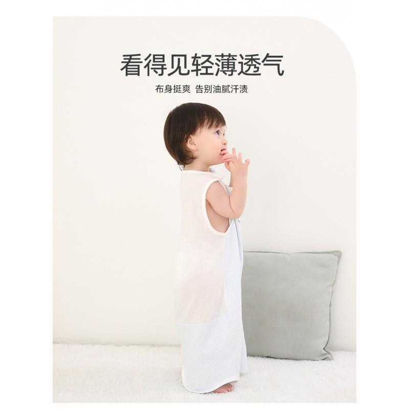 Baby Cotton Sleeveless Sleep Sack Toddlers 1-3 Years Lightweight Breathable Sleepwear With Cartoon Print