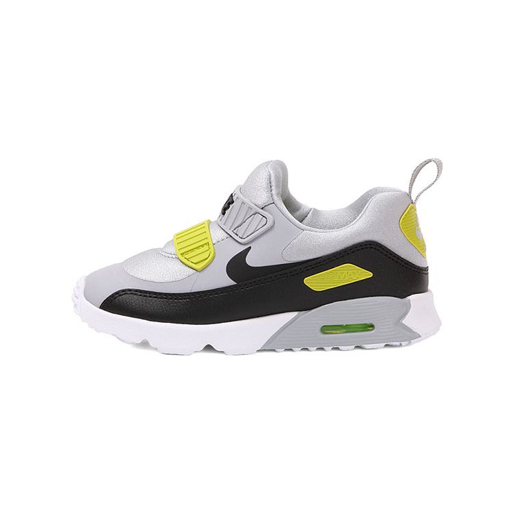 Nike Air Max Tiny 90 TD Wolf Grey Bright Cactus Baby Sneakers Black 881924-004 23.5