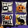 Halloween Pillowcase Living Room Decoration Pillowcase Pumpkin Element Letter Digital Print Pillowcase