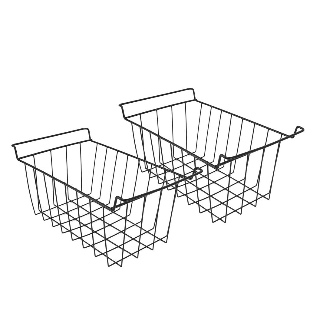 Basket Steel Wire PE Coating Space Saving Multifunctional     Bin for Refrigerator Food Storage