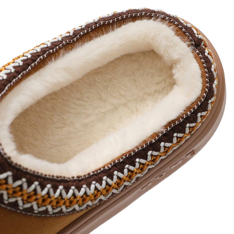 Fashion winter 2024 warm fluffy Woman slippers soft bottom non slip thick plush clogs women Casual Platform House inddor Shoes slides 45